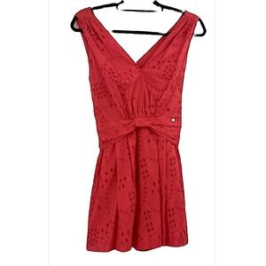 New rinascimento red dress eyelet size small